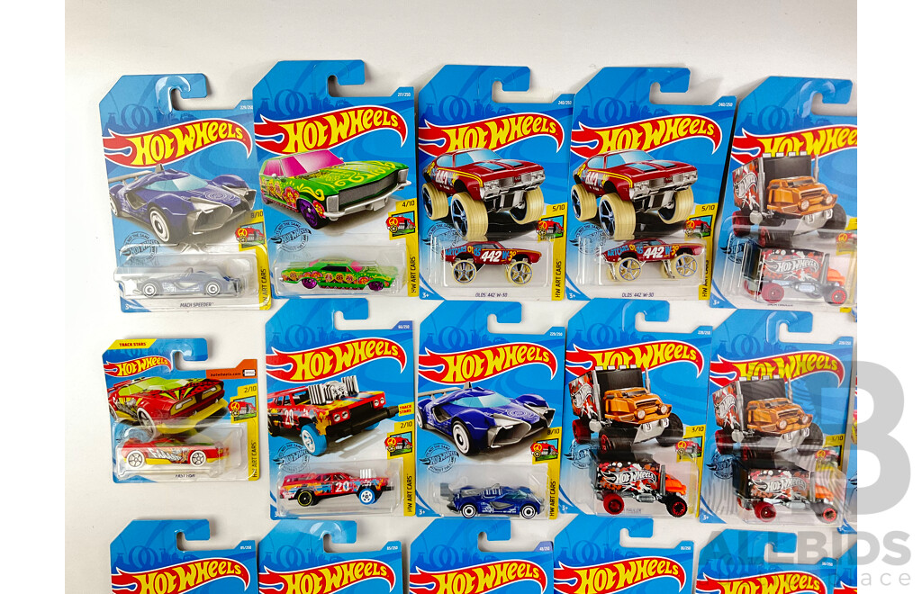 Boxed Hot Wheels Including HW Art Cars and X Racers