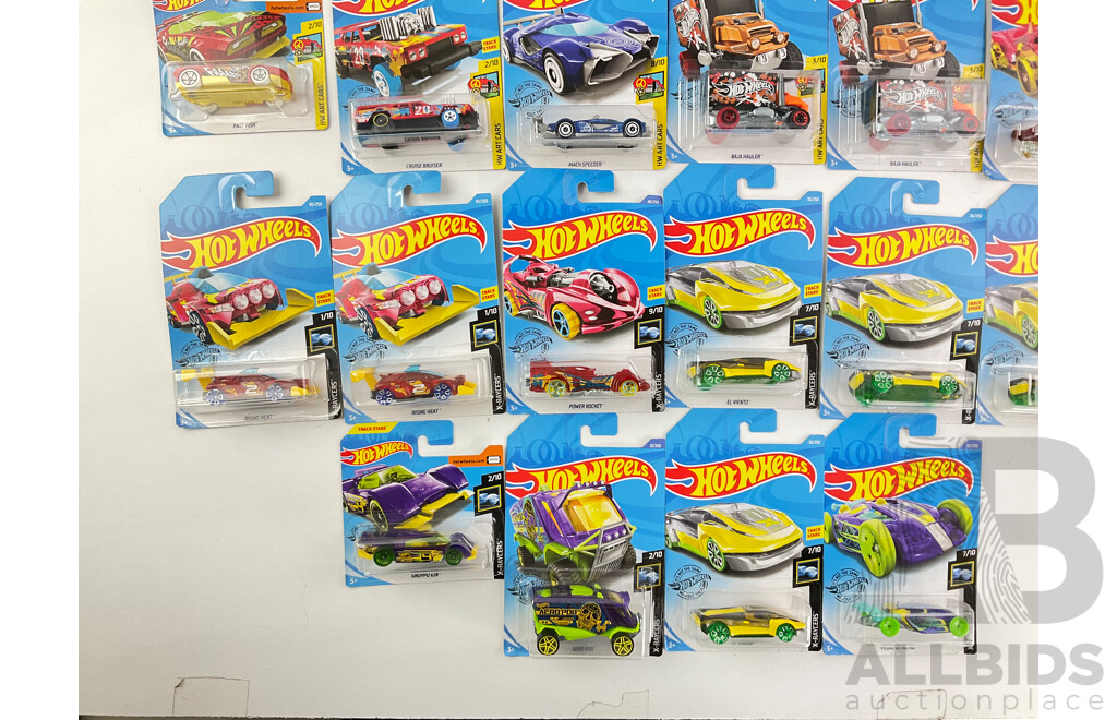 Boxed Hot Wheels Including HW Art Cars and X Racers