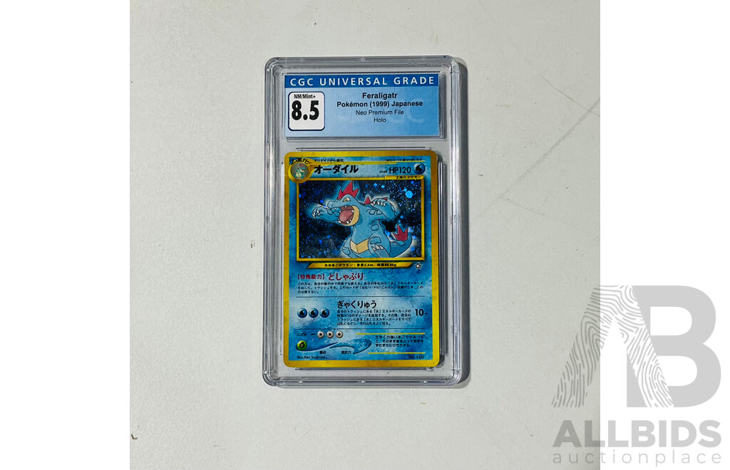 Pokémon TCG 1999 Holo Feraligatr #160 - PSA 8.5