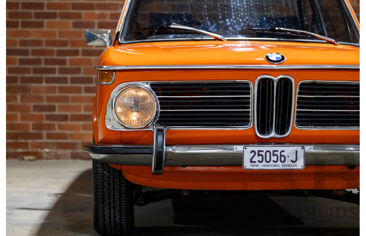 1/1971 BMW 1602 2d Coupe Inka Orange 1.6L