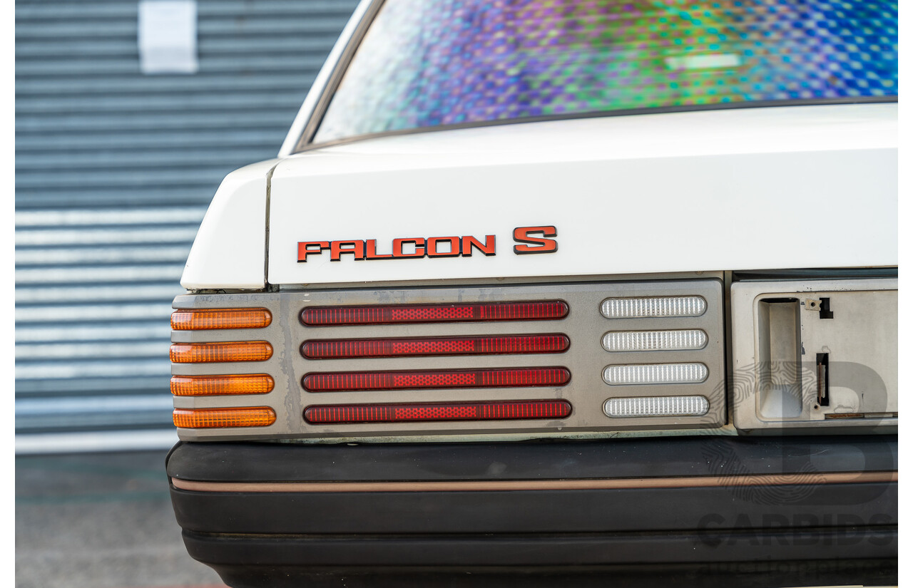 4/1986 Ford Falcon S-Pak XF 4d Sedan Sno White 4.1L