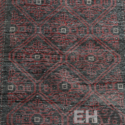 Hand Knotted Afghan Soft Wool Rug with Deep Colouration