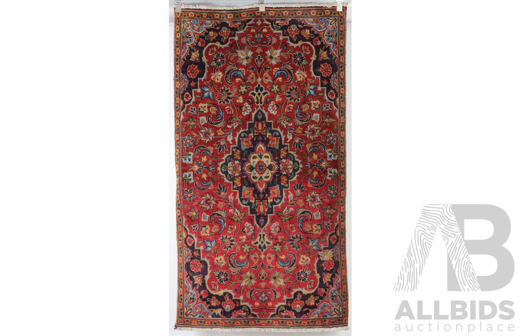 Nice Hand Knotted Persian Hamadan Thick Wool Rug