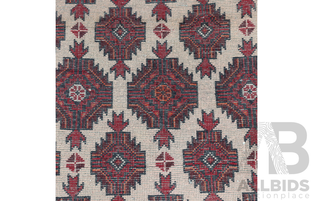 Hand Knotted Thick Wool Afghan Baluchi Rug