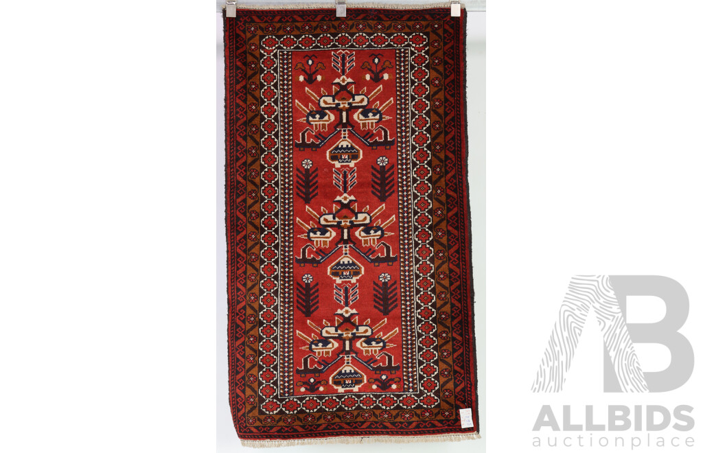 Hand Woven Persian Baluchi Wool Rug