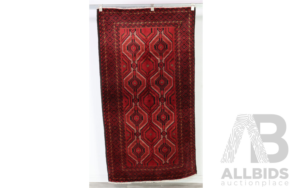 Hand Knotted Afghan Wool Rug