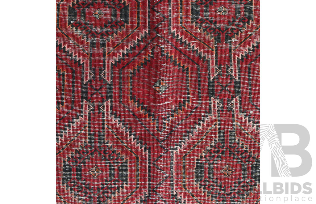 Hand Knotted Afghan Wool Rug