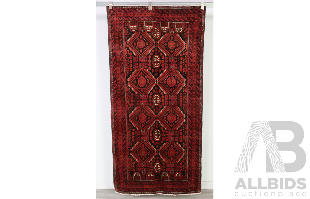 Hand Knotted Afghan Wool Rug