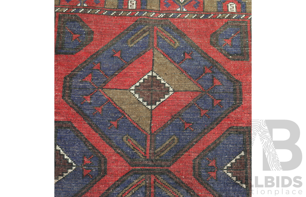 Hand Knotted Afghan Baluchi Wool Rug