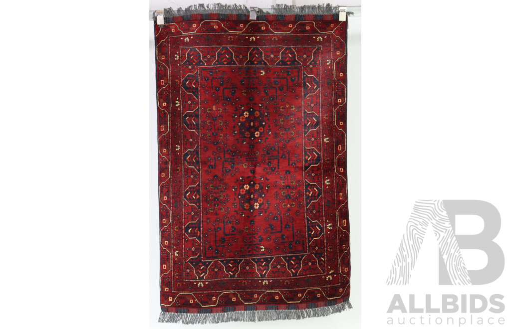 Hand Woven Afghan Wool Khal Mohammadi Rug