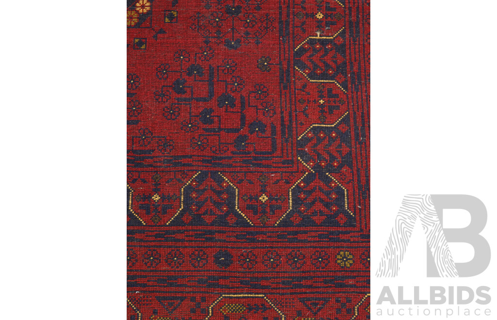 Hand Knotted Khal Mohammadhi Afghan Wool Rug