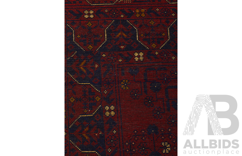 Hand Knotted Afghan Khal Mohammadhi Wool Rug