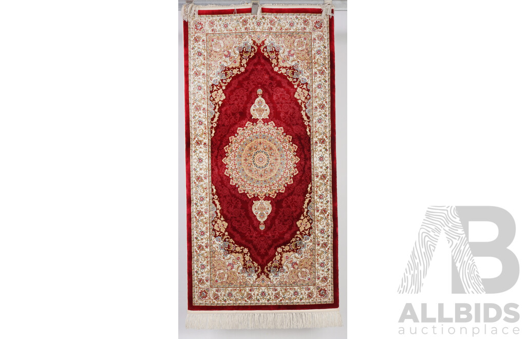 Fine Hand Woven Persian Silk Blend Rug