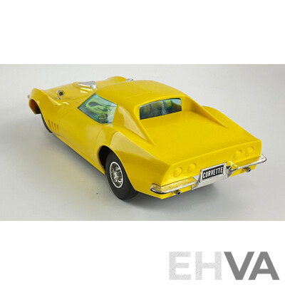 1968 Eldon Toy Corvette, Battery Operated with Original Box, Made in Japan