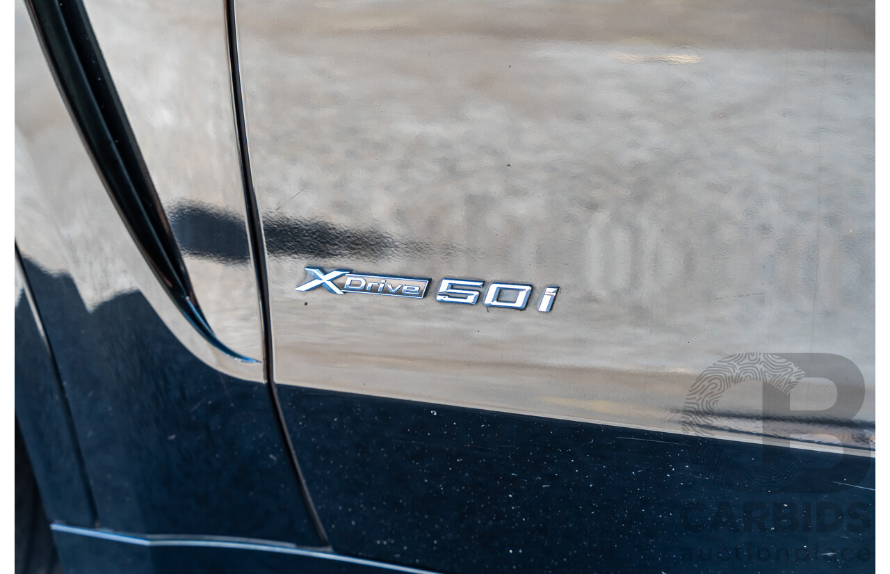 4/2014 BMW X5 Xdrive 50i F15 (AWD) MY14 M-Sport Pack 4d Wagon Sapphire Black Metallic Twin Turbo V8 4.4L