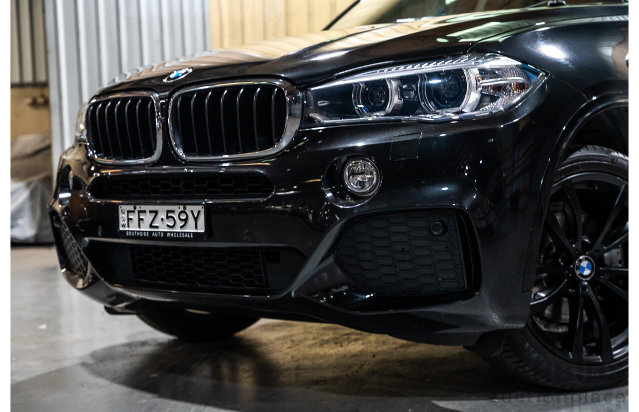 5/2015 BMW X5 Sdrive 25d F15 MY15 M-Sport Pack 4d Wagon Metallic Black Turbo Diesel 2.0L