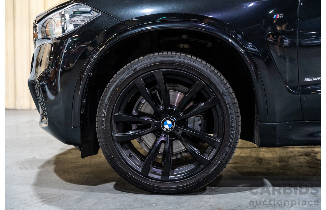 5/2015 BMW X5 Sdrive 25d F15 MY15 M-Sport Pack 4d Wagon Metallic Black Turbo Diesel 2.0L