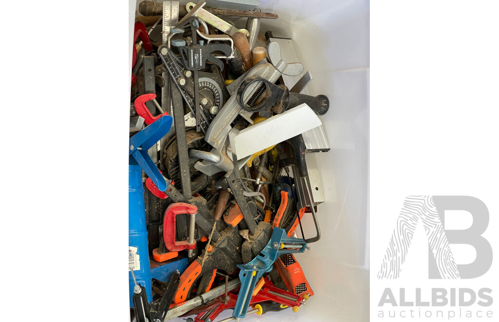 Assorted Hand Tools, Clamps and Other Items