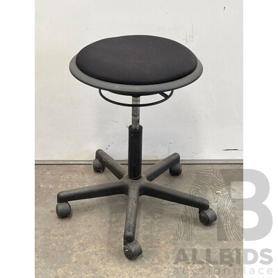 Height Adjustable Padded Stool