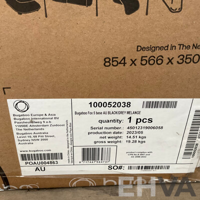 BUGABOO Fox 5 Base Black/ Grey Melange - ORP$1,749.00