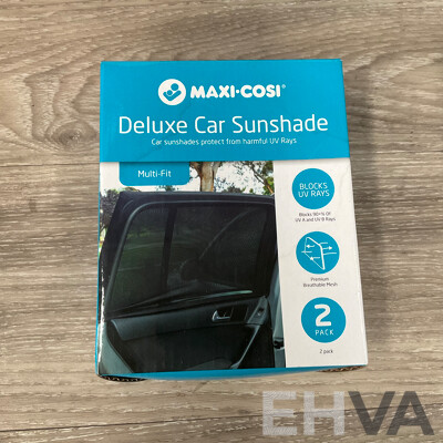 MAXI-COSI  Baby Capsule Rain Cover/ Capsule Tether Strap & Adjuster/Seat Protector/ Back Organiser/ Car Sunshade - Lot of 5