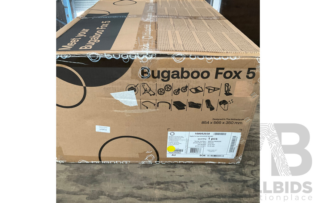 BUGABOO Fox 5 Base Black/ Grey Melange - ORP$1,749.00