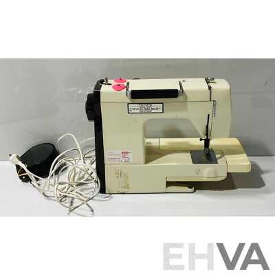 Vintage Toyota Sewing Machine Model -5001 with Electric Cable, Contessa Foot Pedal and Vinyl Cover