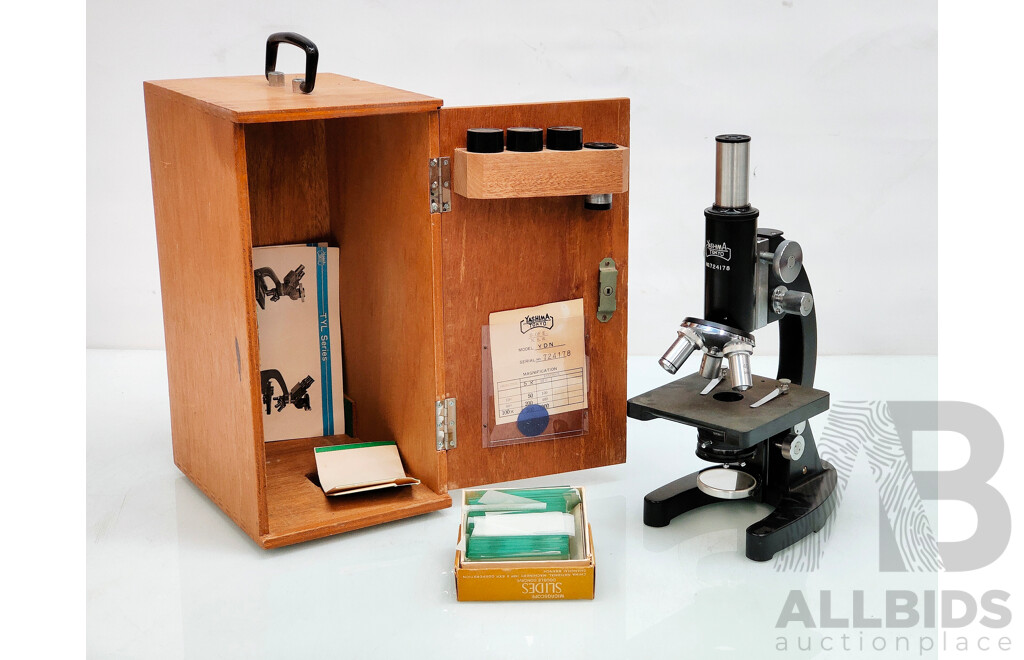 YASHIMA TOKYO Vintage Microscope with Box