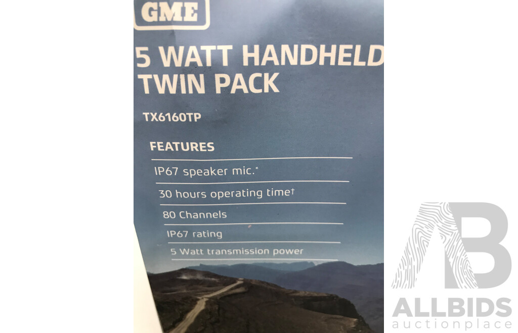 GME (TX6160TP) 5 Watt UHF Radio Twin Pack