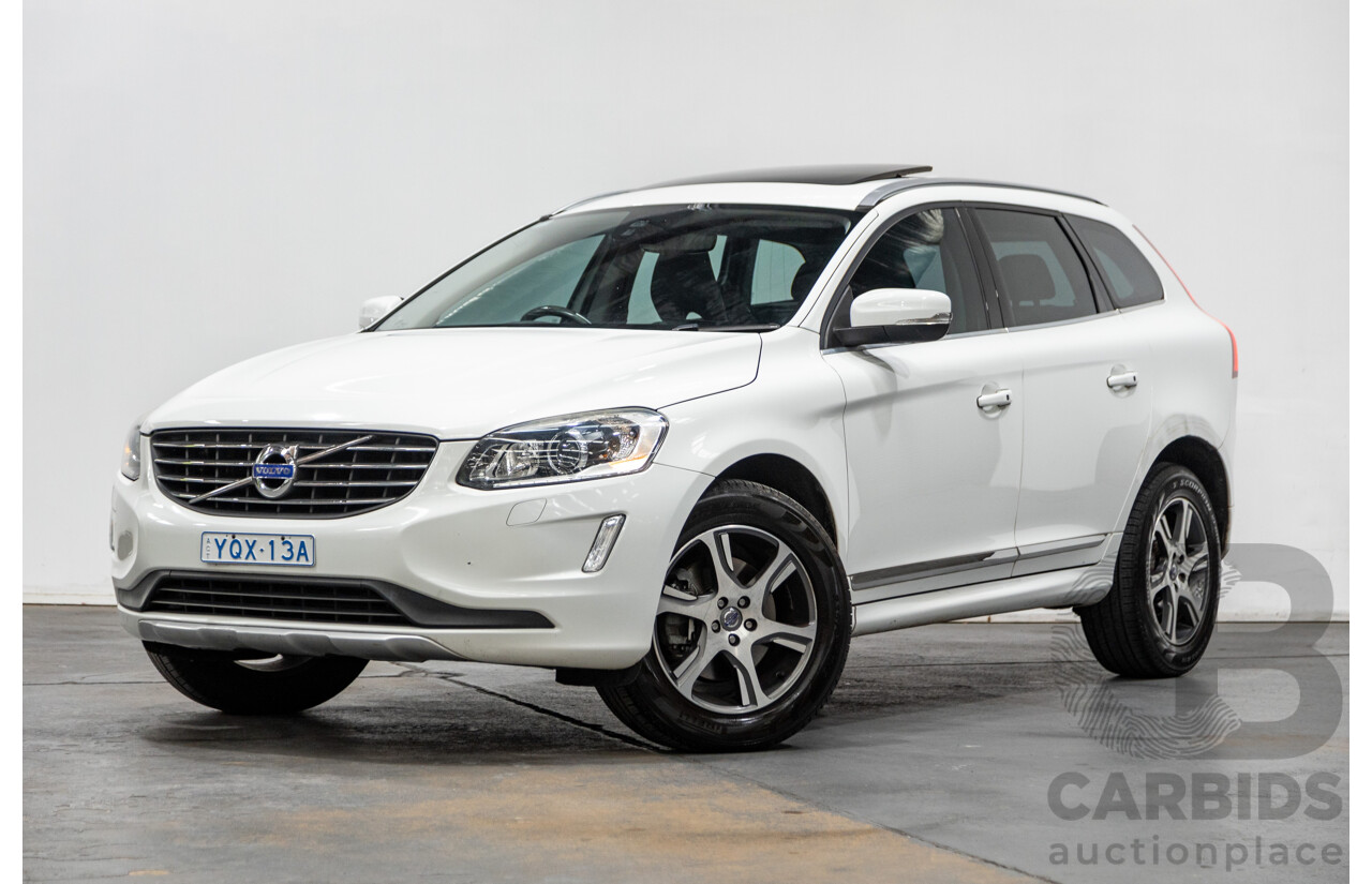 08/2014 Volvo XC60 T5 Luxury DZ MY14 4d Wagon White Turbo 2.0L