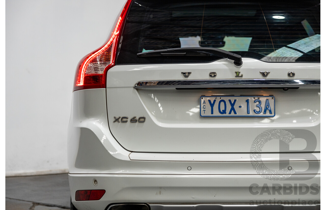 08/2014 Volvo XC60 T5 Luxury DZ MY14 4d Wagon White Turbo 2.0L