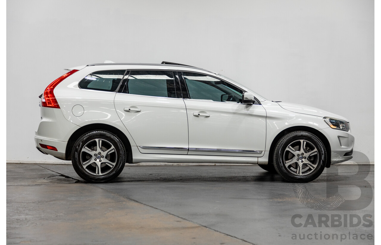 08/2014 Volvo XC60 T5 Luxury DZ MY14 4d Wagon White Turbo 2.0L