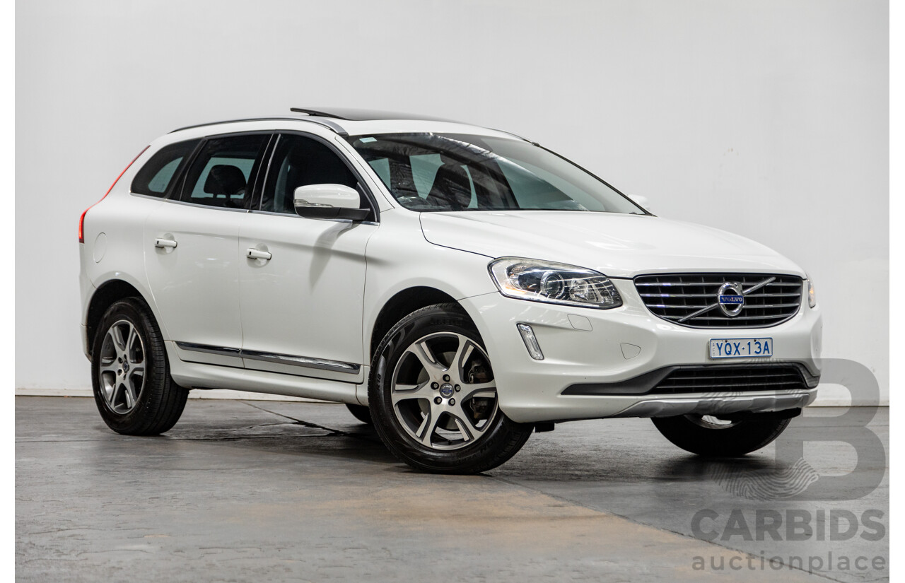 08/2014 Volvo XC60 T5 Luxury DZ MY14 4d Wagon White Turbo 2.0L