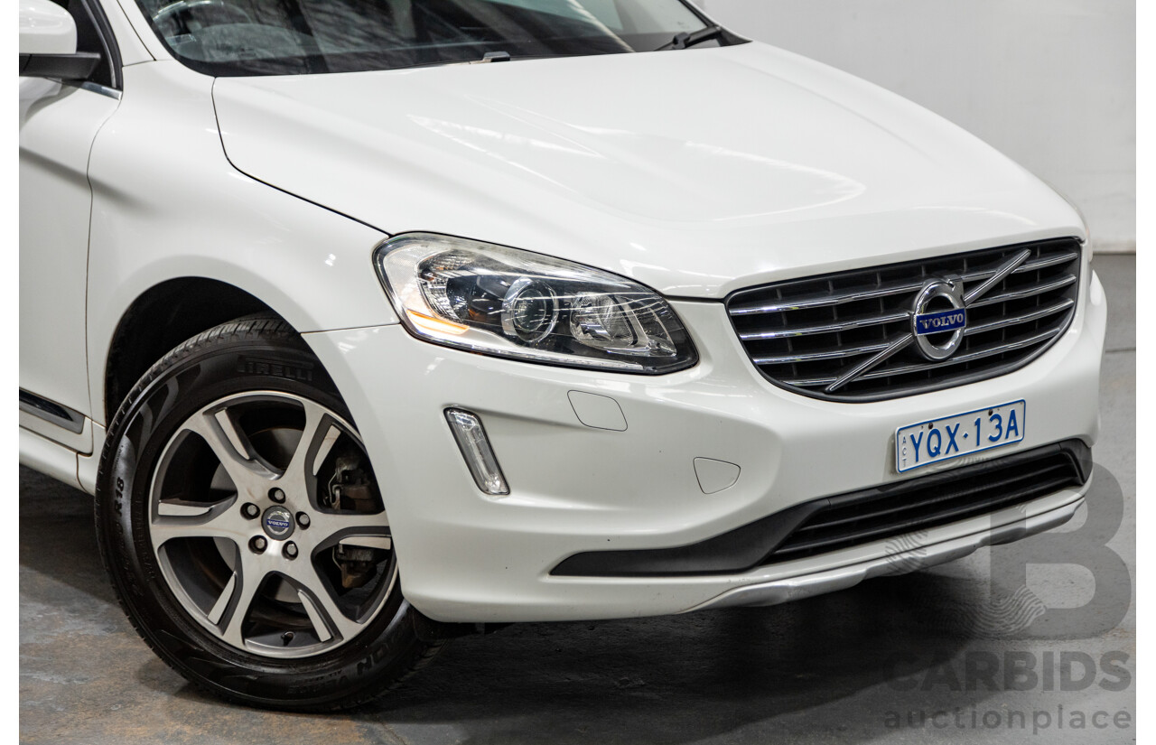 08/2014 Volvo XC60 T5 Luxury DZ MY14 4d Wagon White Turbo 2.0L