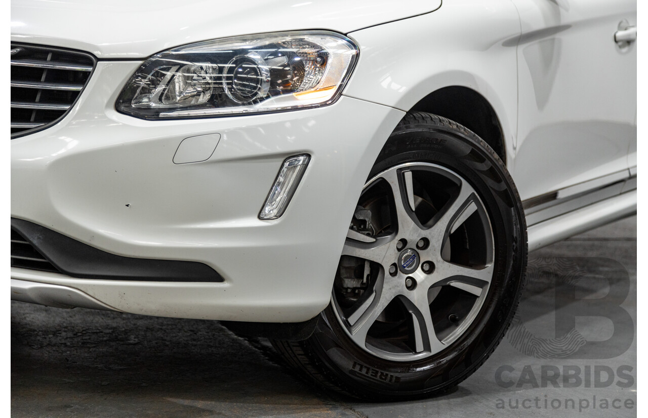 08/2014 Volvo XC60 T5 Luxury DZ MY14 4d Wagon White Turbo 2.0L