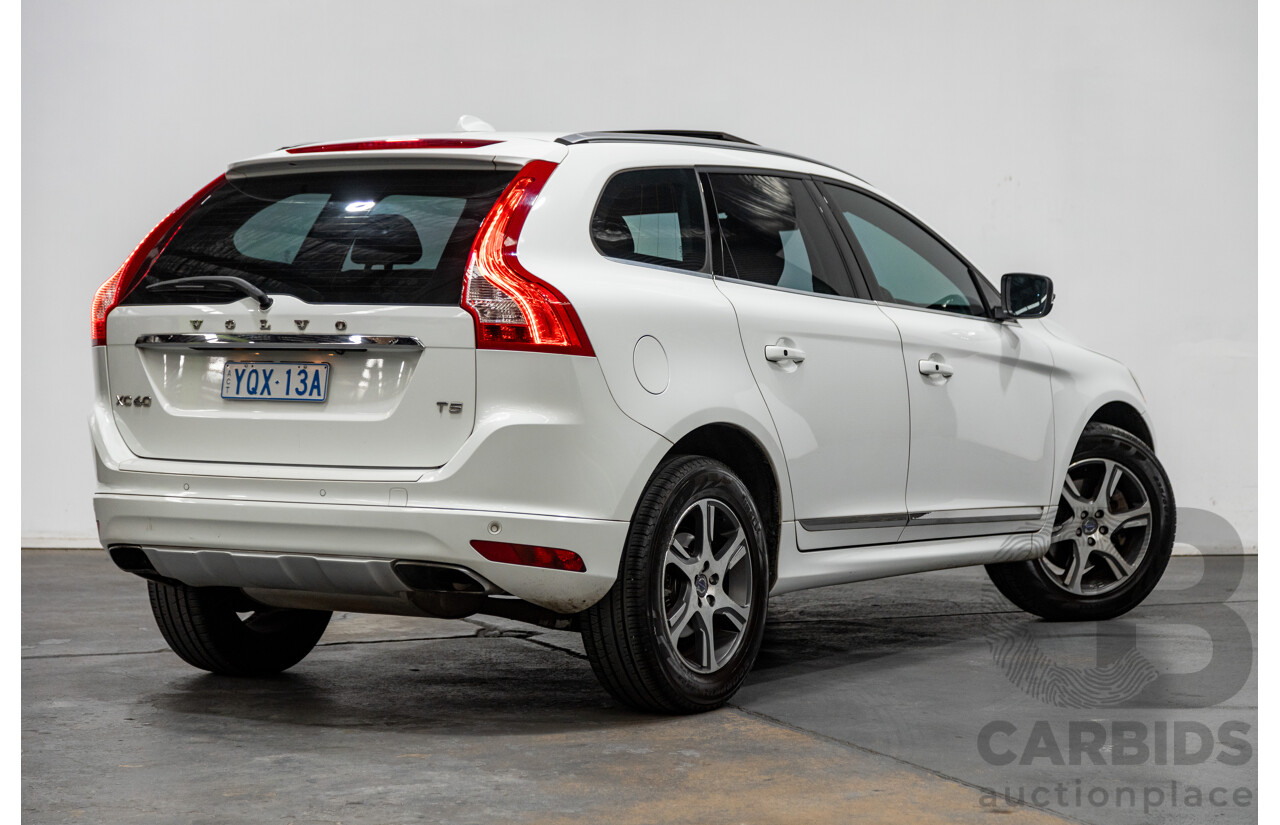 08/2014 Volvo XC60 T5 Luxury DZ MY14 4d Wagon White Turbo 2.0L