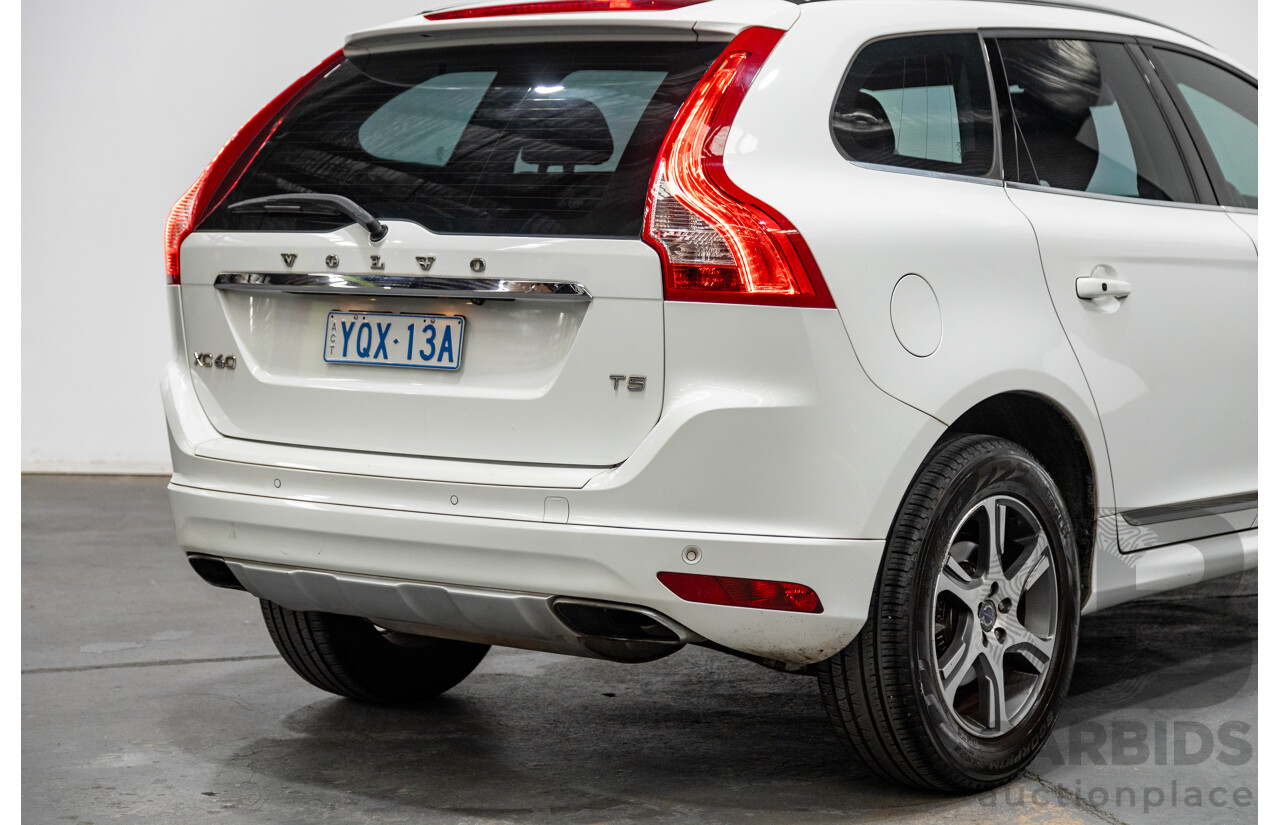 08/2014 Volvo XC60 T5 Luxury DZ MY14 4d Wagon White Turbo 2.0L