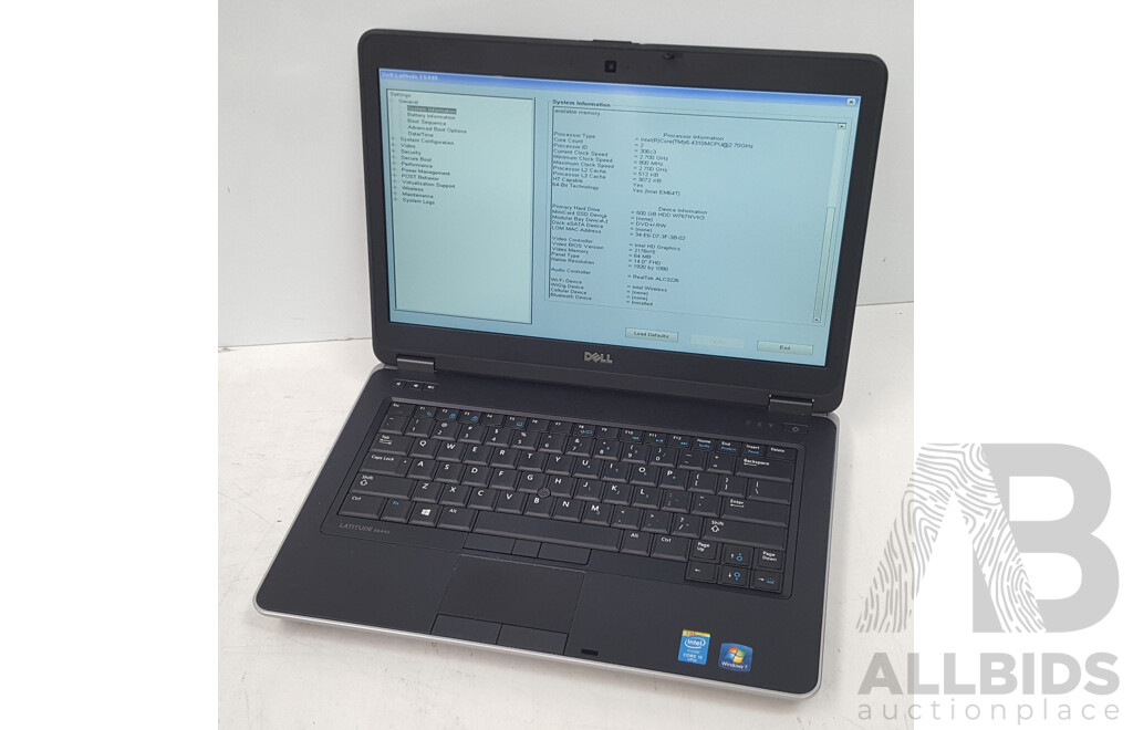 Dell Latitude E6440 Intel Core i5 (4310M) 2.70GHz-3.40GHz 2-Core CPU 14-Inch Laptop