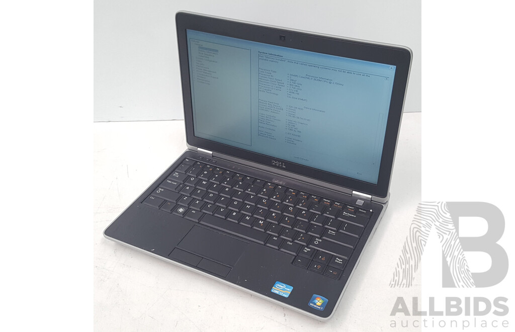 Dell Latitude E6220 Intel Core i7 (2620M) 2.70GHz-3.40GHz 2-Core CPU 12.5-Inch Laptop