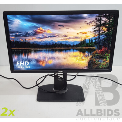 Dell UltraSharp (U2312HMt) 23-Inch Full HD (1080p) Widescreen LED-backlit LCD Monitor - Lot of Two