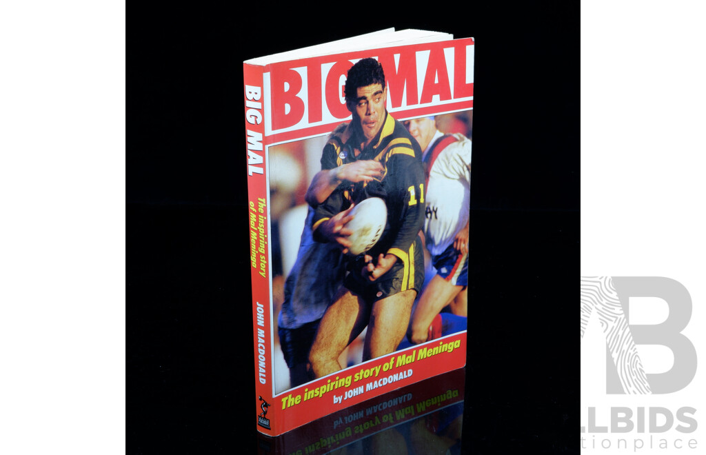 Rare Signed Copy, Big Mal by J Macdonald, Signed by Most of the 1990 Canberra Raiders Team