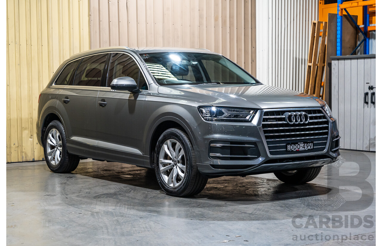 05/2016 Audi Q7 3.0 TDI Quattro (AWD) 4M MY16 Metallic Grey Turbo Diesel 3.0L - 7 Seater