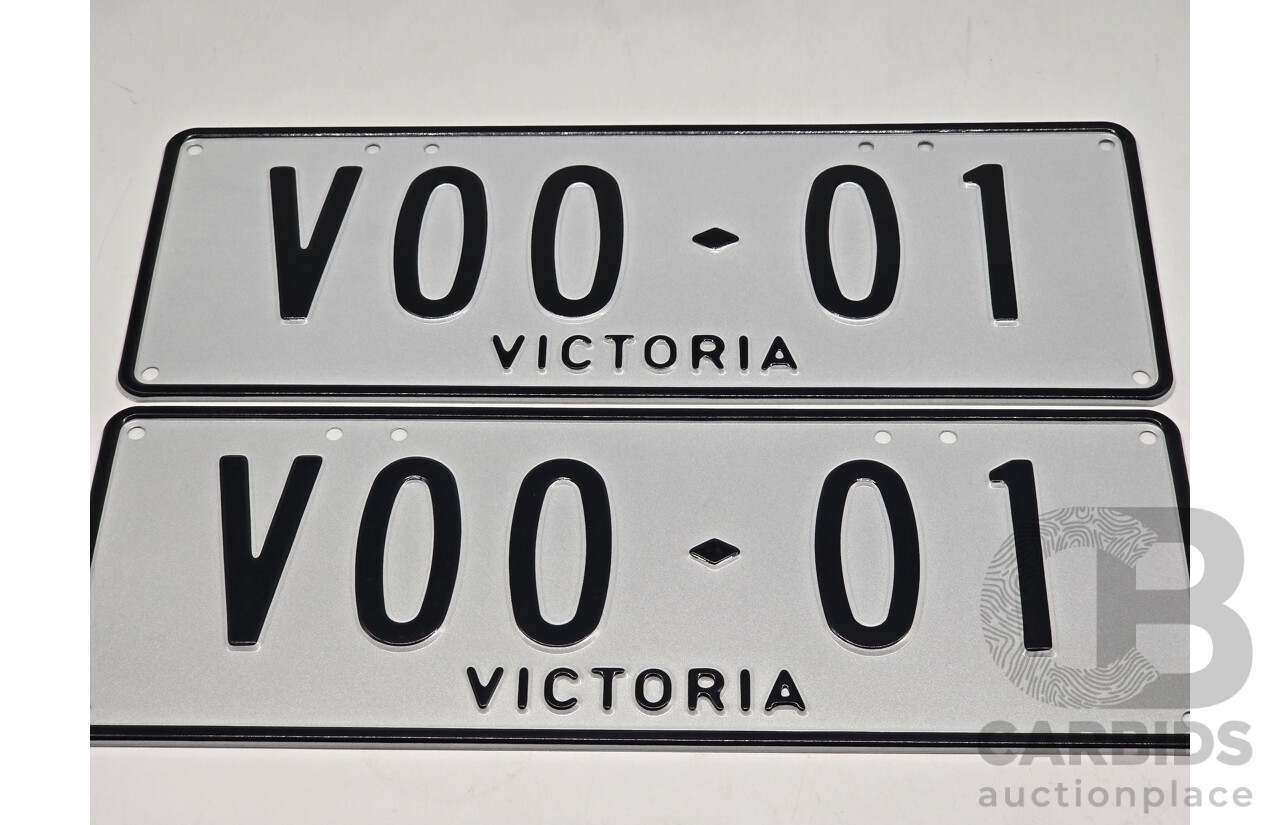 Victorian VIC 5 Character Number Plate V00.01