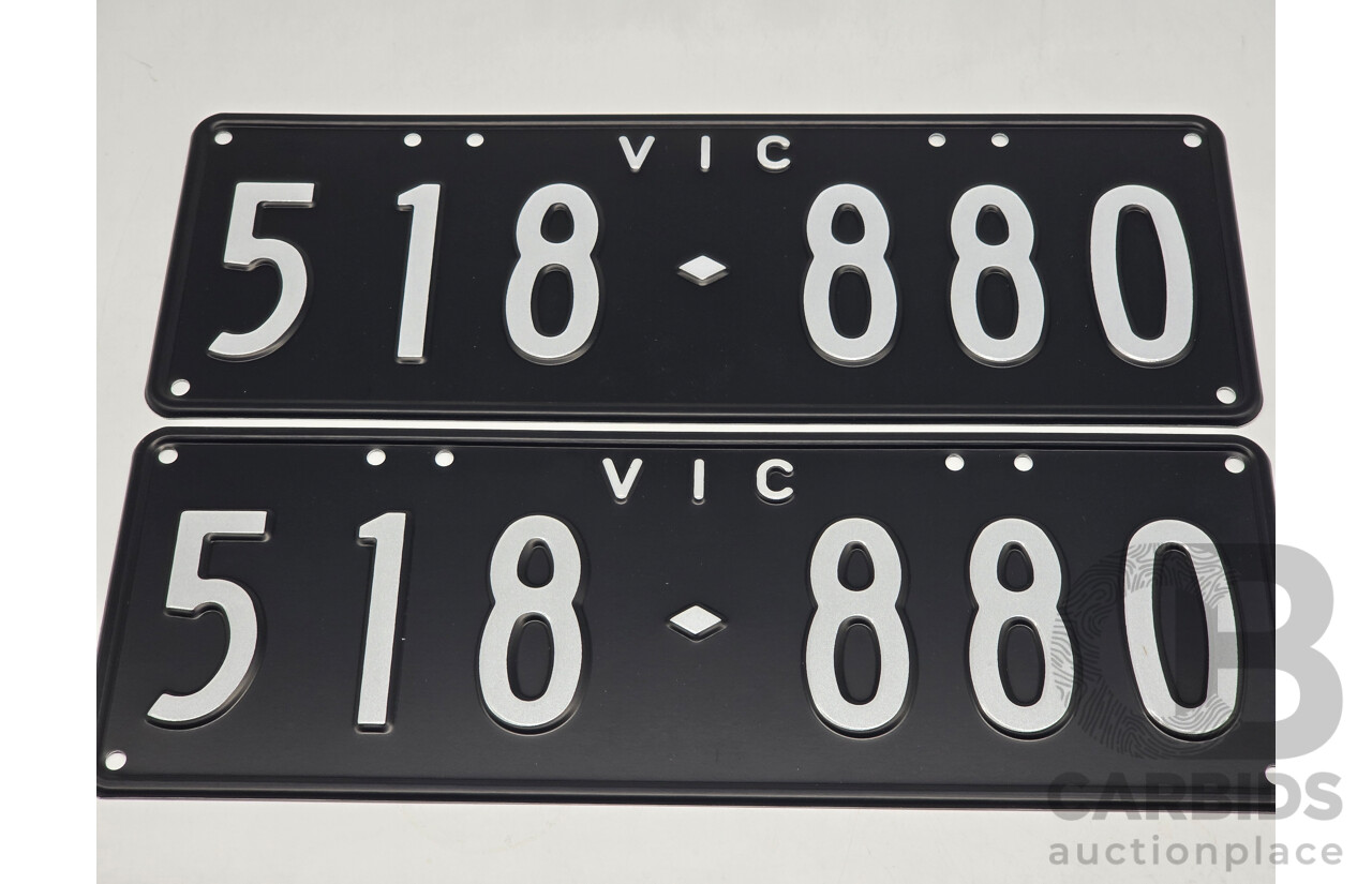 Victorian VIC 6 Digit Number Plate  518.880