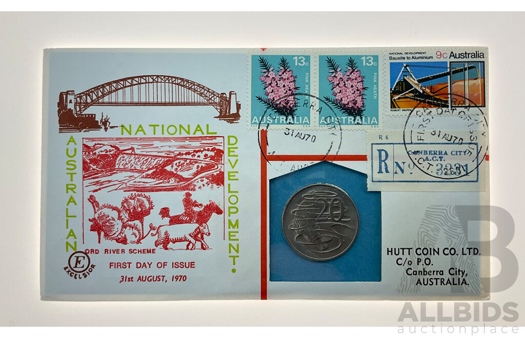 Australian 1970 Twenty Cent PNC, Australian National Development