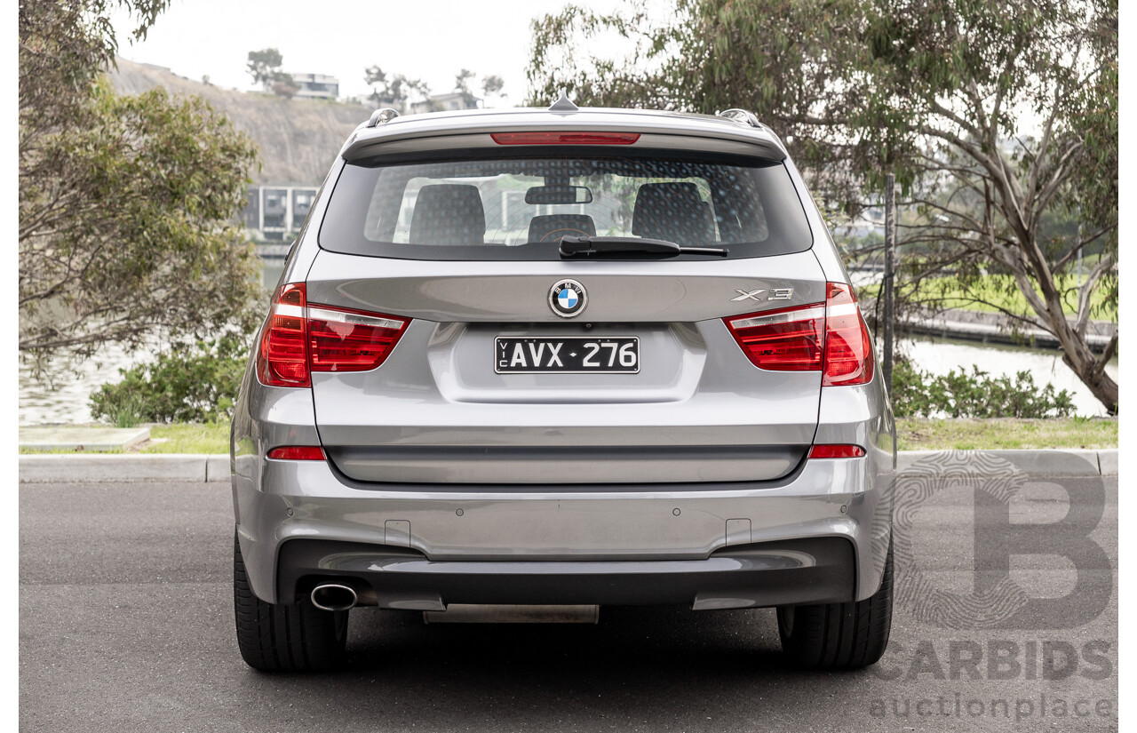 9/2016 BMW X3 X-Drive 20d LCI (AWD) F25 M-Sport Package 4d Wagon Space Grey Metallic Turbo Diesel 2.0L