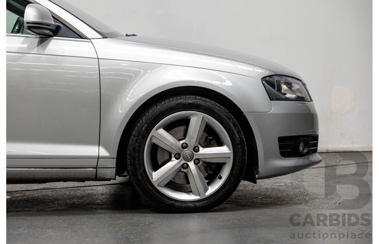 09/2009 Audi A3 2.0 TFSI Ambition 8P 2d Cabriolet Metallic Silver Turbo 2.0L