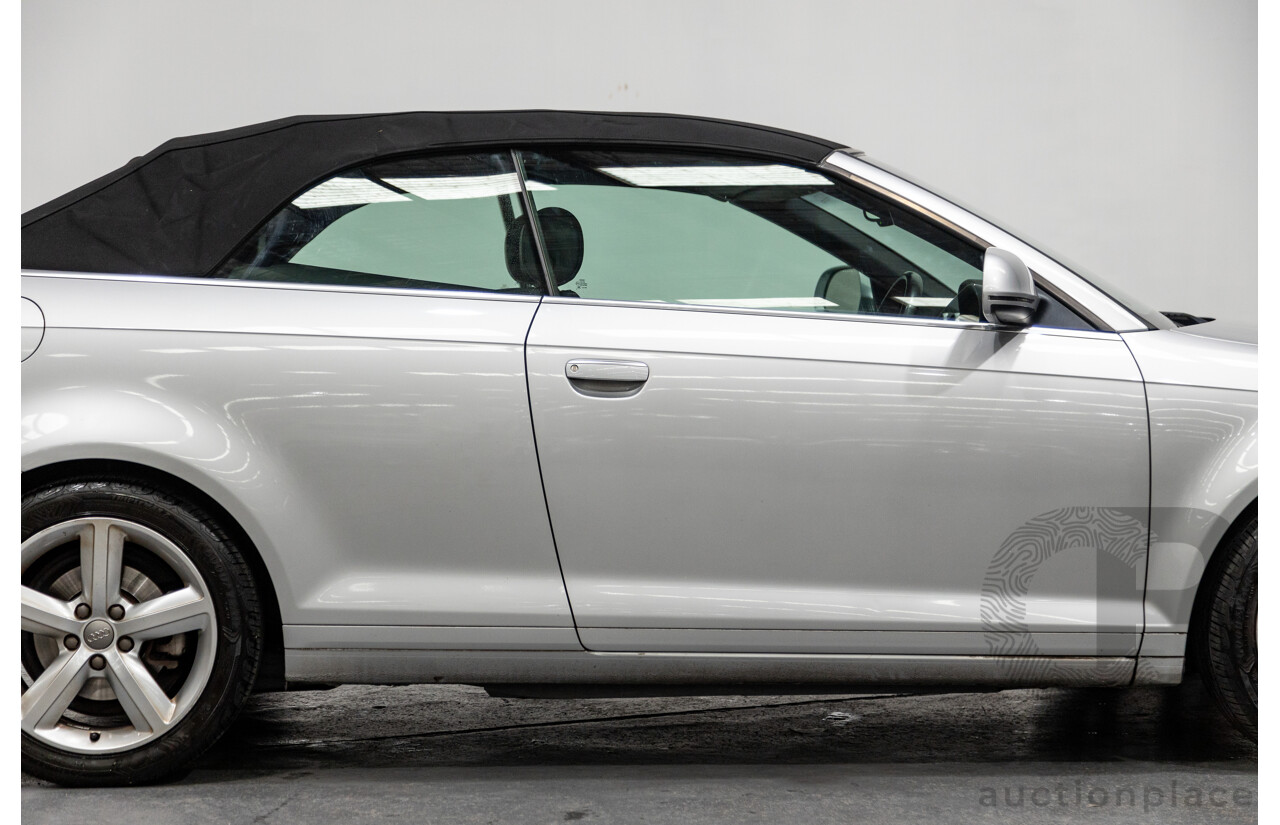 09/2009 Audi A3 2.0 TFSI Ambition 8P 2d Cabriolet Metallic Silver Turbo 2.0L