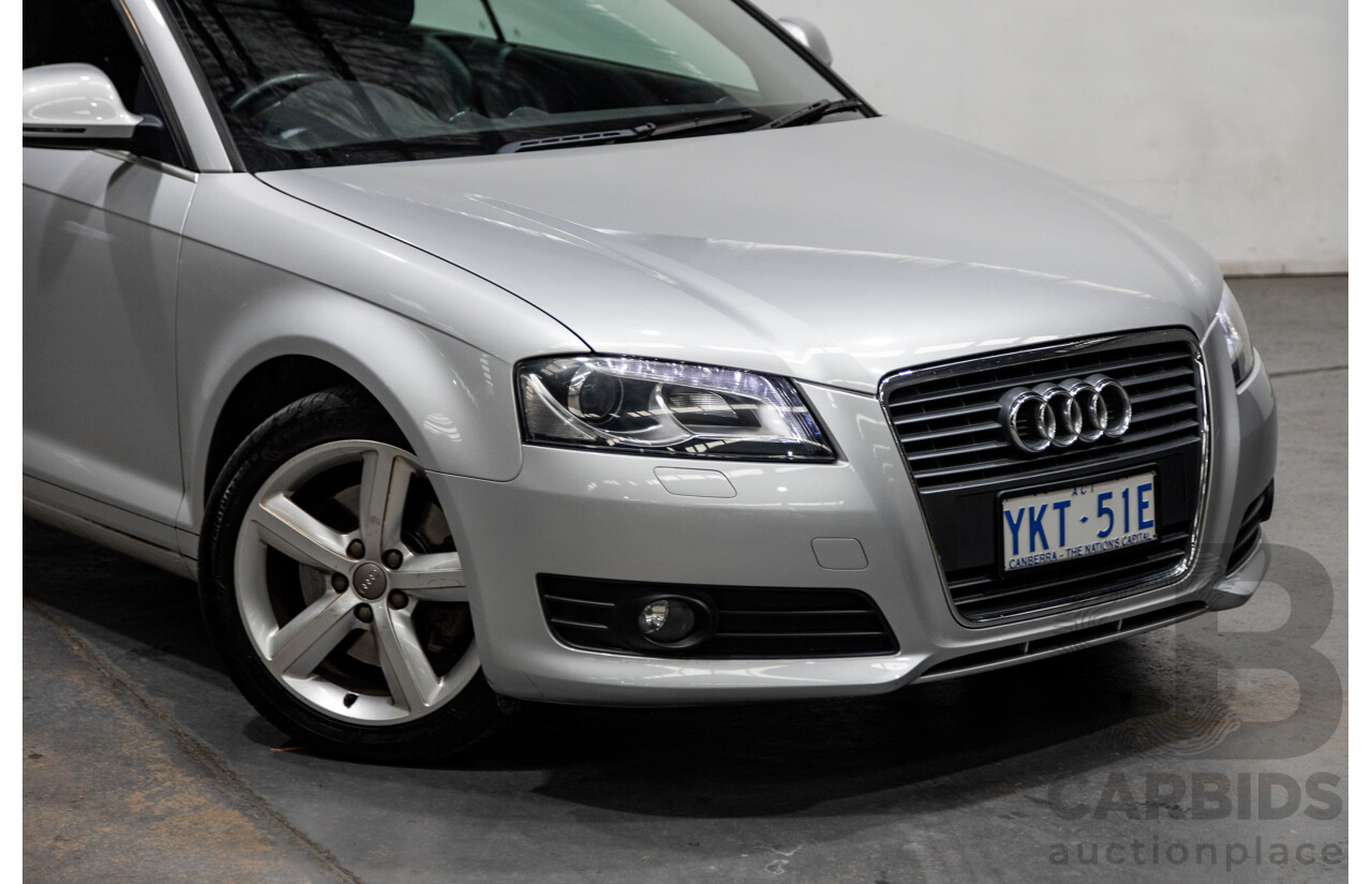 09/2009 Audi A3 2.0 TFSI Ambition 8P 2d Cabriolet Metallic Silver Turbo 2.0L