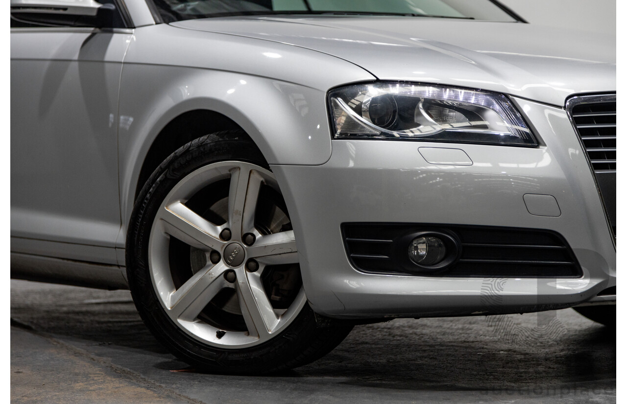 09/2009 Audi A3 2.0 TFSI Ambition 8P 2d Cabriolet Metallic Silver Turbo 2.0L